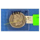 1904-S Morgan silver dollar