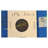 1876 Indian one cent