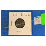 1873 Indian penny