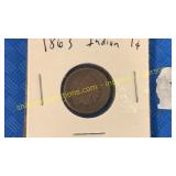 1863 Indian penny
