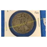 1918 walking liberty fifty cent piece