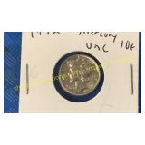 1942 Mercury dime - unc