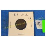 1931 Lincoln cent