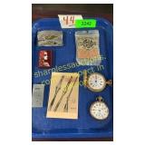 Lighters, stop watches, belt buckles, BBs