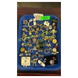 Tray of pins and broaches