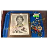 John Waltham KC Royal signed pic, pie bird, misc