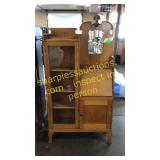 Vintage oak secretary w/ mirror