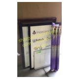 Picture frames, window film, dry erase board