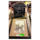 Signed Picture, typewriter