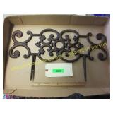 Vintage cast Iron flower garden fence