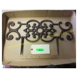Vintage cast Iron flower garden fence
