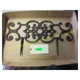 Vintage cast Iron flower garden fence
