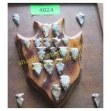 Native American Indian artifacts display frame