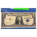1957 silver certificate dollar bill