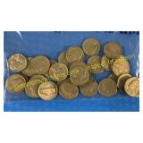 34 Jefferson nickels 1939-1959