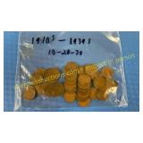 50 wheat pennies 1910-1939