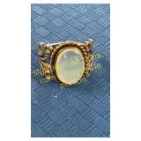 .925 ring with moon stone