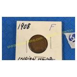 1908 Indian head penny