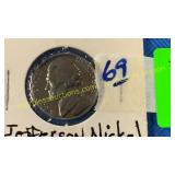 1958 Jefferson nickel proof