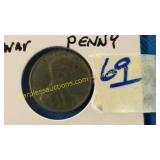 1943-D war steel penny