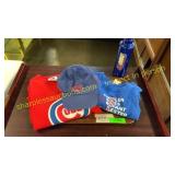 Cubs shirts (sz L) , hat, bottle