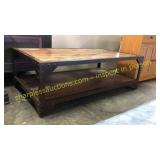 Vintage bar wood coffee table