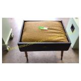 Stool w/ yellow cushion