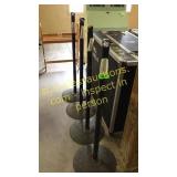 4 stanchions