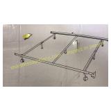 Adjustable metal bed frame