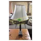 Brass/marble base table lamp