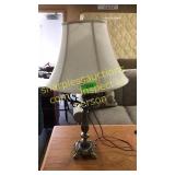 Brass base table lamp