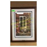 Signed/framed Robert Abbe "October morning"