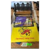 Magnetic screen door, tiny bench, misc