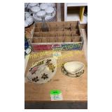 Red Wing Serving dishes, Pepsi crate