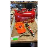 Gas tank, arrow shooter, hat