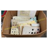 Vintage cards of buttons