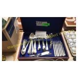 Adoration Silver Plate flatware 1930 67pc