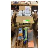 Mugs, mop heads, sponges, misc