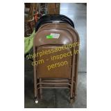 8 folding chairs