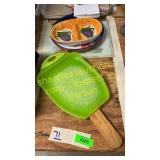 Cutting board, serving dish, misc