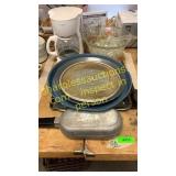 Mr. coffee coffeemaker, punch bowl&glasses, misc