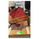 Blankets, tree skirt