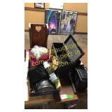 Wooden box, shelf, reader