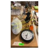 Duck soup tureen, trifle glass wine server, misc