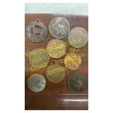 9 Assorted foreign coins