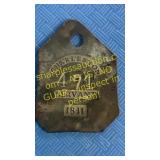 1841 Charleston slave tag