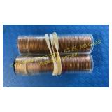 2 penny rolls 1964-D&P