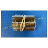 5 penny rolls 1960-D