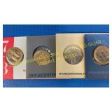 4 bicentennial medals 1973-1975