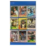 9 baseball cards
